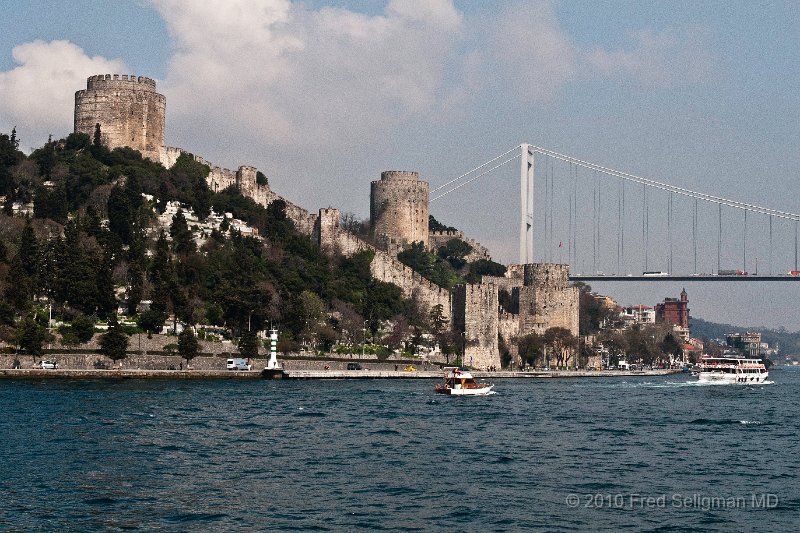 20100403_111742 D300.jpg - The Fortress of Europe was built in 4 months in 1452 by Mehmet the Conqueror to capture Constantinople.  Its structure was not used for years.  Restored in 1953 it has been used as a prison and more recently for recreation and theatre